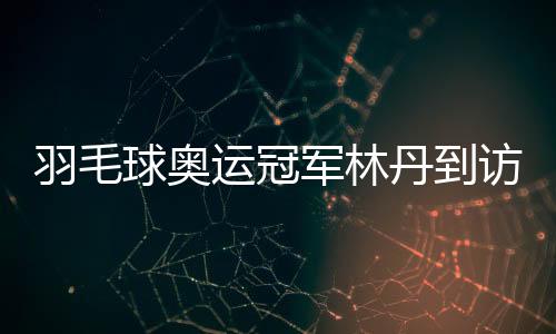 羽毛球奥运冠军林丹到访故乡高校与师生面临面交换