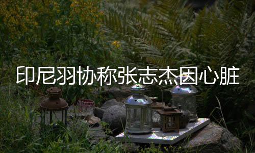 印尼羽协称张志杰因心脏骤停离世 家眷已赴印尼