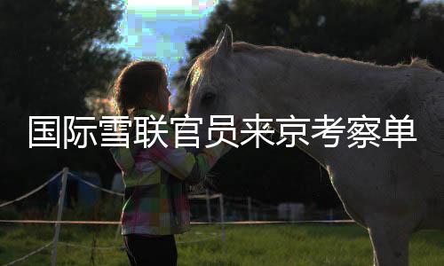 国际雪联官员来京考查单板及自在式滑雪大跳台天下杯筹备任务