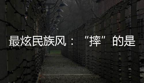 最炫民族风：“摔”的是气力与技能，“跤”的是伴侣