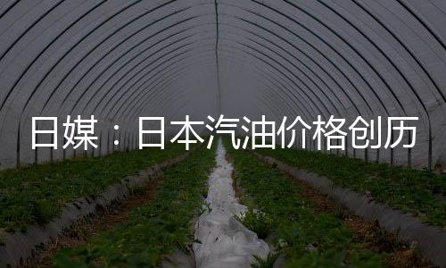 日媒：日本汽油价钱创汗青新高，已持续5周下跌