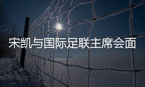 宋凯与国际足联主席会晤 但愿包办青少年国际赛事