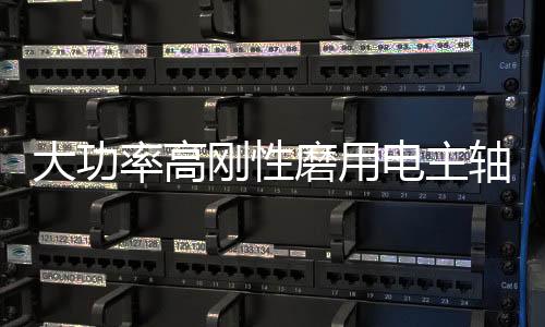 大功率高刚性磨用电主轴