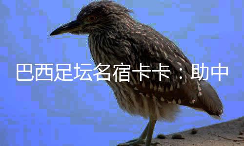 巴西足坛名宿卡卡:助中国青少年追赶“足球梦”