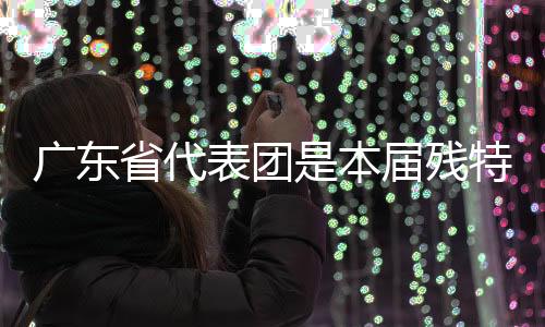 广东省代表团是本届残特奥会竞体名目参赛范围最大的代表团