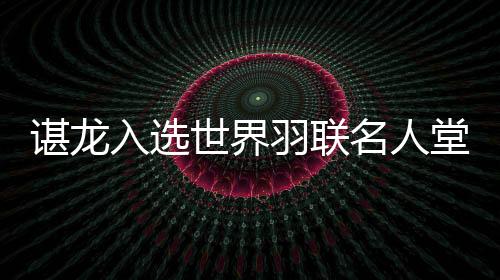 谌龙当选天下羽联名流堂 国羽收成多项年度最好