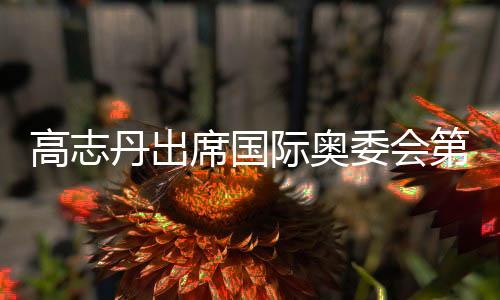高志丹列席国际奥委会第13次奥林匹克峰会并会面国际奥委会主席巴赫