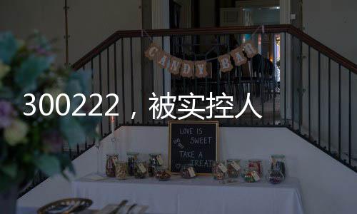 300222,被实控人高位套现2.5亿元,此前股价翻倍!募投名目实行地址“上海合肥往返换”?